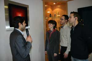 a Tour Guide System in operation